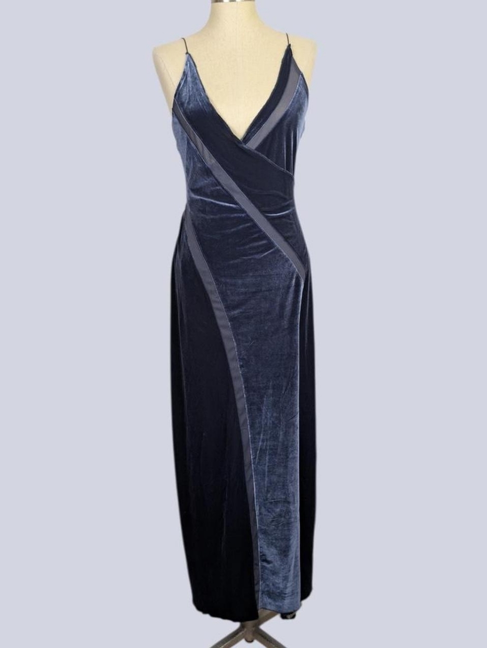 Free People Spliced Velvet Maxi Dress
